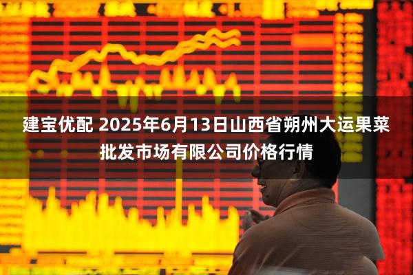 建宝优配 2025年6月13日山西省朔州大运果菜批发市场有限公司价格行情